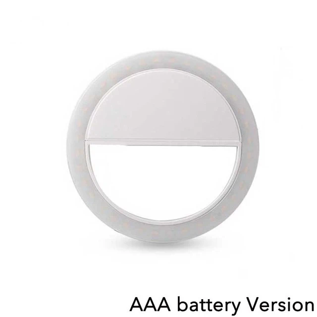 Led Selfie Ring Light Mobile Phone Lens Lamp Adjustable Live Brightness Portable Selfie Fill Ring Light For iPhone Xiaomi Huawei