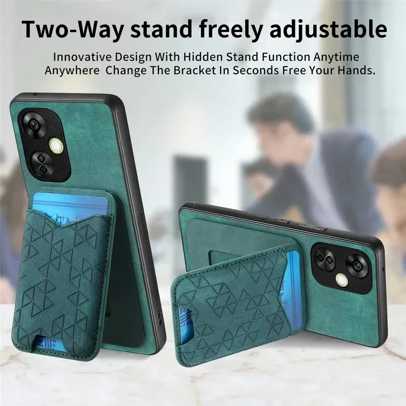 حافظة جلدية لهاتف Oneplus 15 5G 2025 لهاتف OnePlus 13R 13 12 15 غطاء فاخر One Plus ACE 5 Pro Nord N30 SE Stand Etui #5