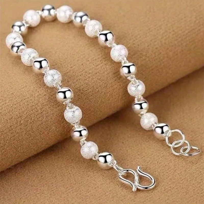 1 PC This smooth matte beaded bracelet is a wardrobe staple! 8mm bead design + soft matte finish = trendy