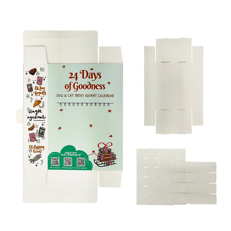 Customized queryCustom Christmas Advent Calendar Empty Advent Calendar Cardboard Box
