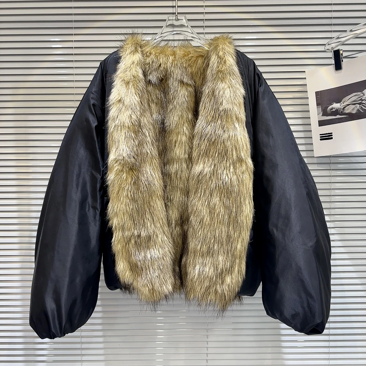 

Trendy Winter Cotton Jaet Street Sle Loose Fit Warmth Guaranteed Fur Collar Inner k And Chic Fem Coat