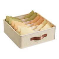 Underwear Drawer Organizer Sock Storage Box Foldable Portable 20 Grids Underwear Storage Box For Apartment Laundry Living Room