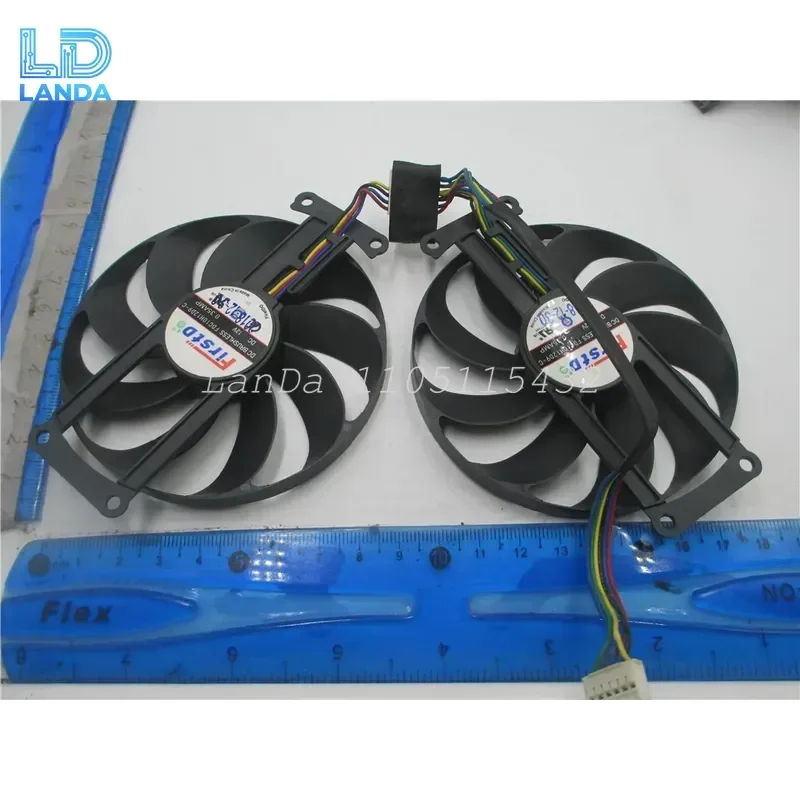 For ASUS RTX 2060 2070 GTX 1660S 1660 Ti Dual Fan Cooling Fan FDC10H12S9-C