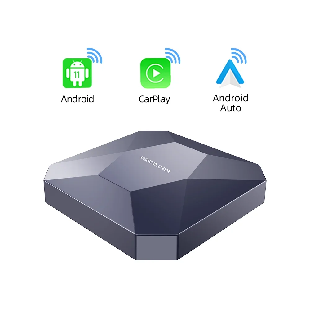 Adaptateur Carplay sans fil Android Box, 4 cœurs, 4 Go + 64 Go, modèle pour Netflix, VW, ID4, YouTube Playing