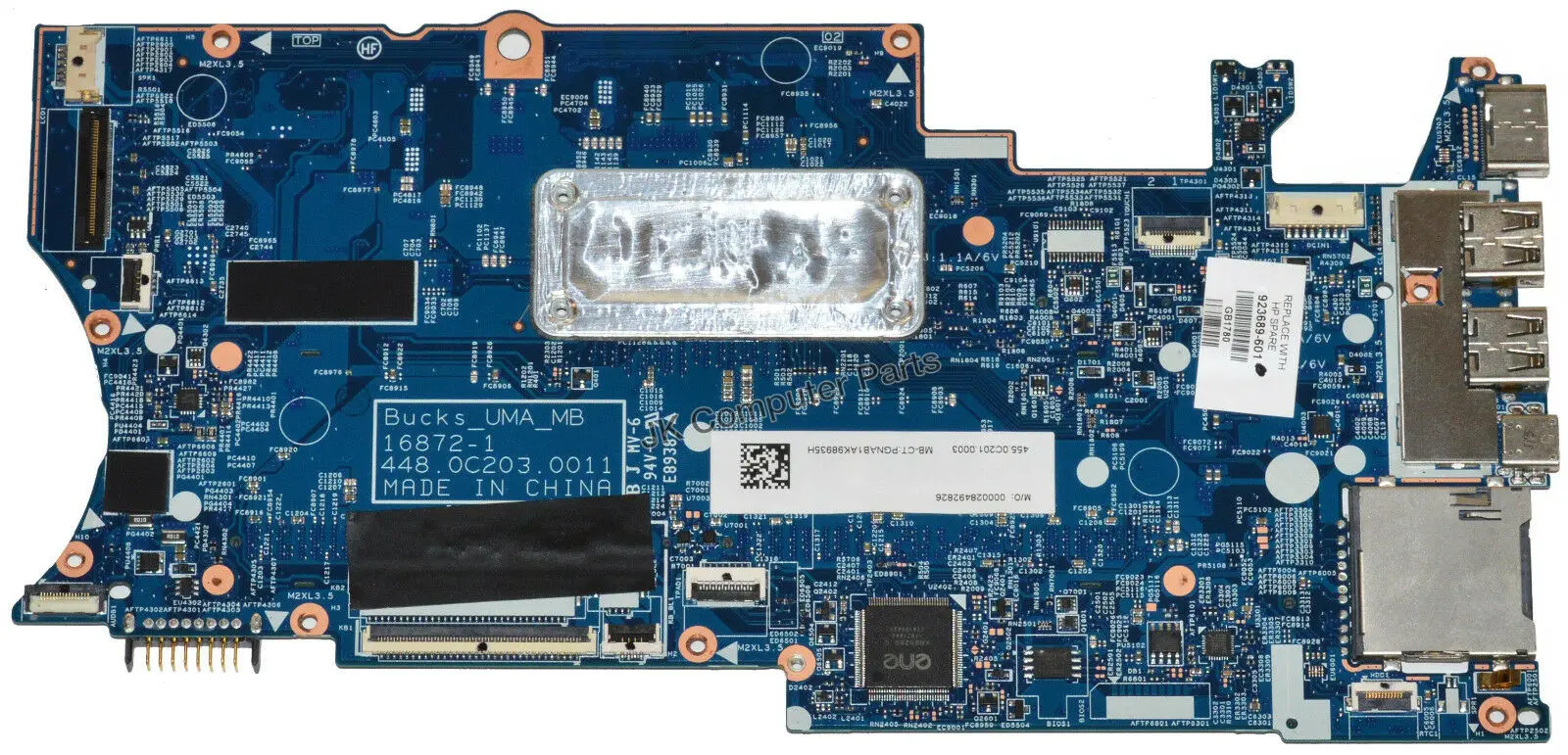 

Original For HP Pavilion x360 14-BA Motherboard w/Intel i3-7100U 2.40GHz CPU 923689-601 All Tests OK