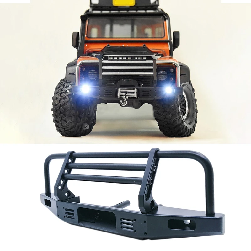 المصد الأمامي Lo-ok لـ TRX4 SCX10 II 90046 90047 المصد الأمامي المعدني 1/10 RC مركبة مجنزرة TRX4