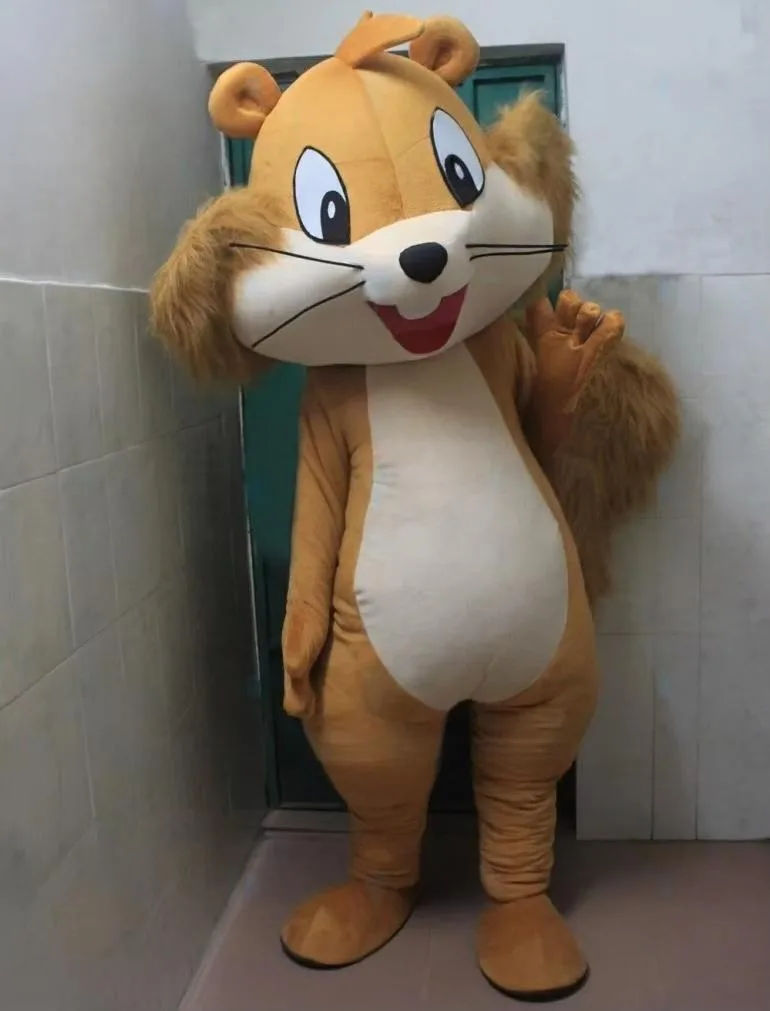 Disfraz de mascota ardilla, personaje de ardilla de cola grande de dibujos animados, Cosplay para adultos, vestido de lujo publicitario, ropa de fiesta de animales y Carnaval