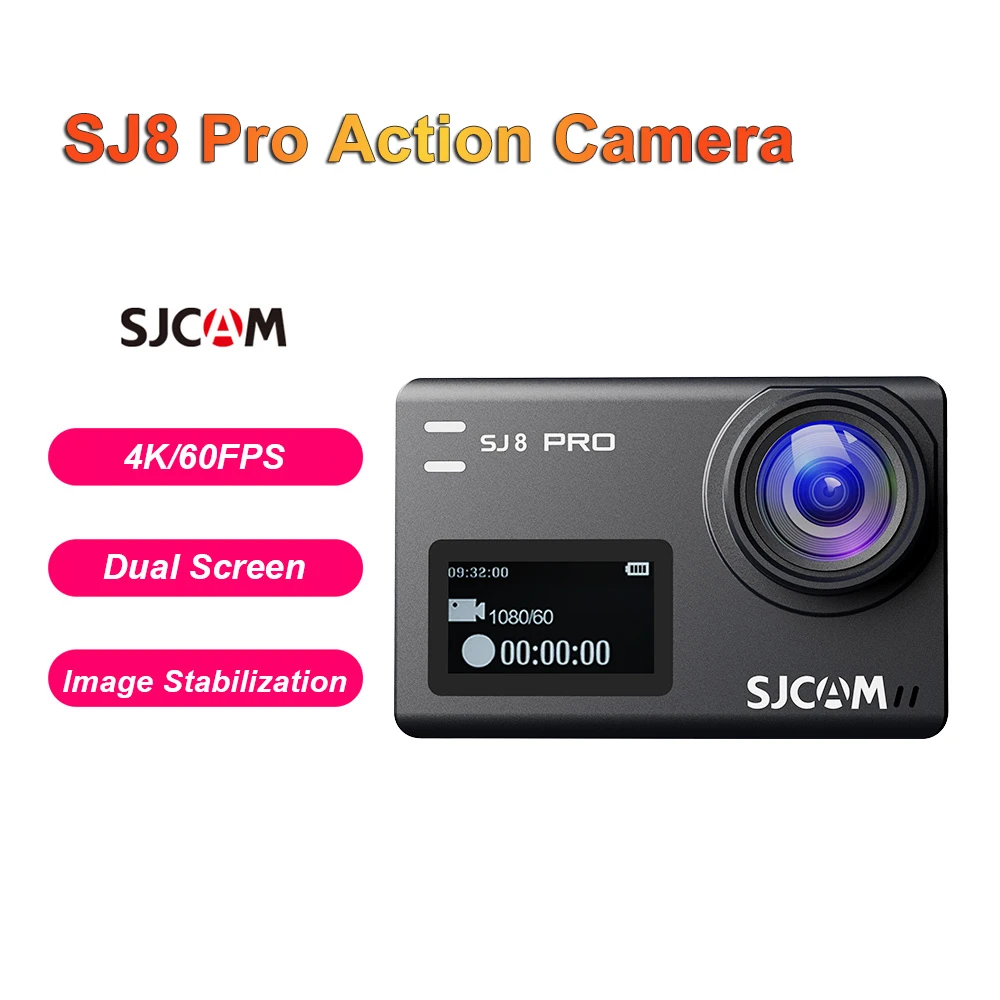 

SJ8 Pro Action Camera Waterproof Anti-Shake 4K 60FPS 5G WiFi Touch Screen Multifunctional Outdoor Sports Cam