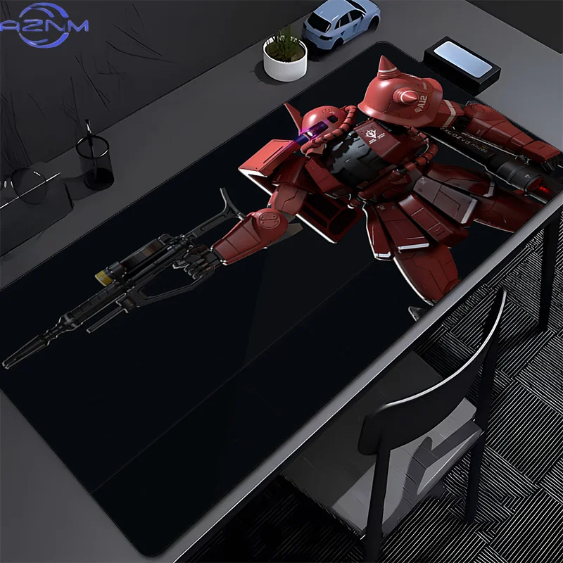 90x40cm Mouse Pad Anime Gabinete Gamer Computer Desk Mat Keyboard Pad XXL Gaming Mechanical Warrior G-gundam Z-zaku II Mousepad