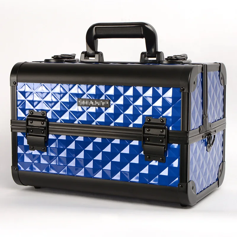

Foreign trade wholesale Korean version cosmetic case, portable new cosmetic case, multi-purpose cosmetic case with mirror
