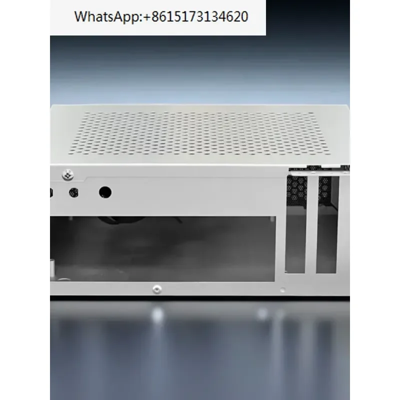 Experience compact computing with this sleek mini PCIE desktop case designed for ITX motherboards measuring 17 by 19