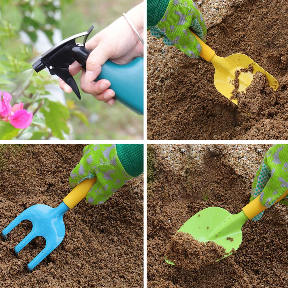 Conjunto de Ferramentas de Jardinagem para Crianças WizKidz, Brincadeira ao Ar Livre, Diversão no Quintal, Atividades de Aprendizagem e Presente para Meninos e Meninas da Pré-Escola.