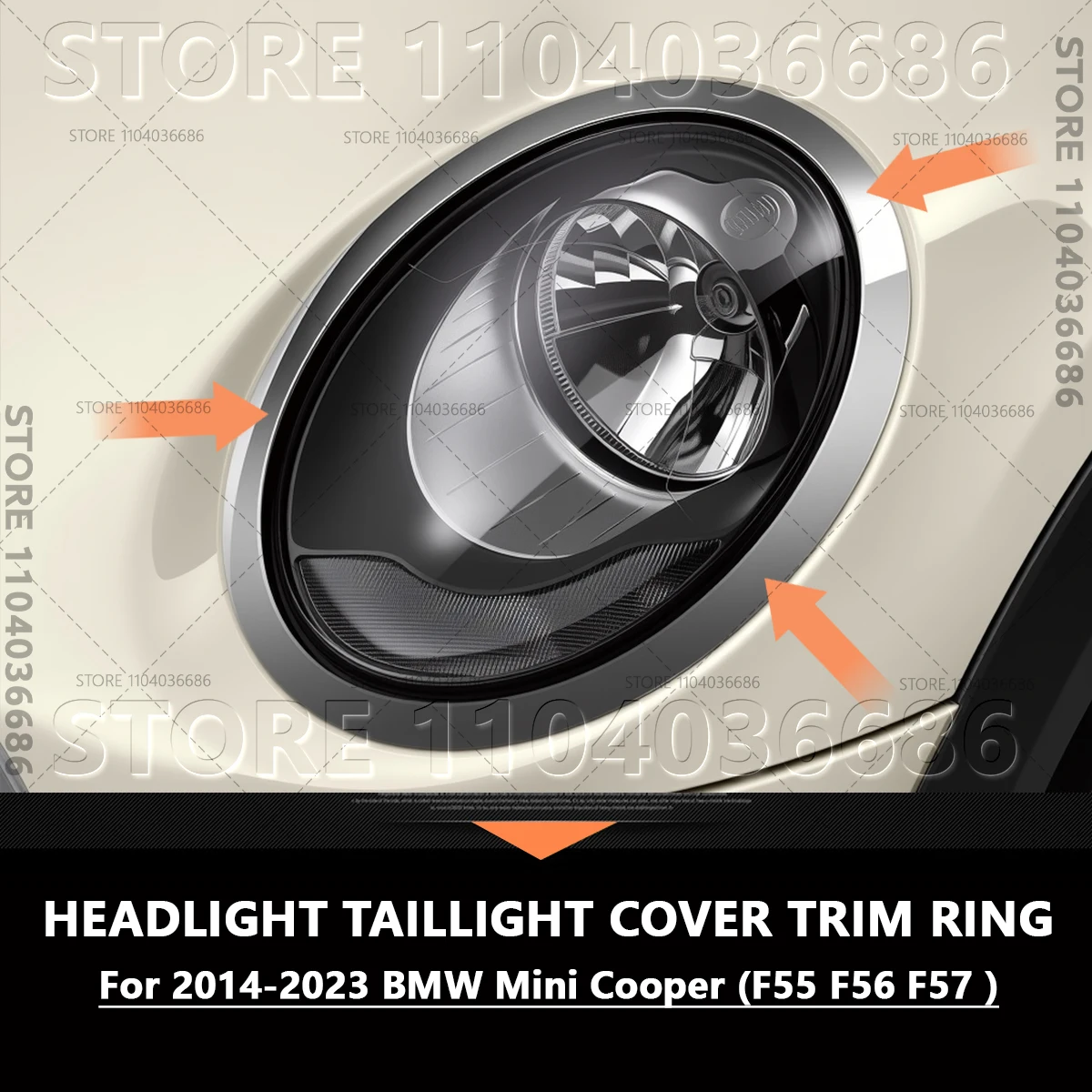 

Для 2014-2023 F55 F56 F57 BMW Mini Cooper, крышка заднего фонаря, декоративное кольцо 51137300631 63217464171 51712355791 51712285495