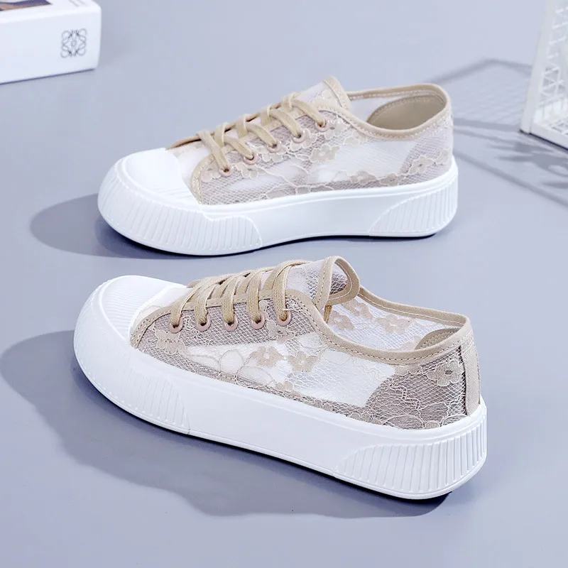 

Сексуальные женские туфли на толстой подошве, повседневные дышащие туфли на шнуровке большого размера, удобные легкие женские кроссовки