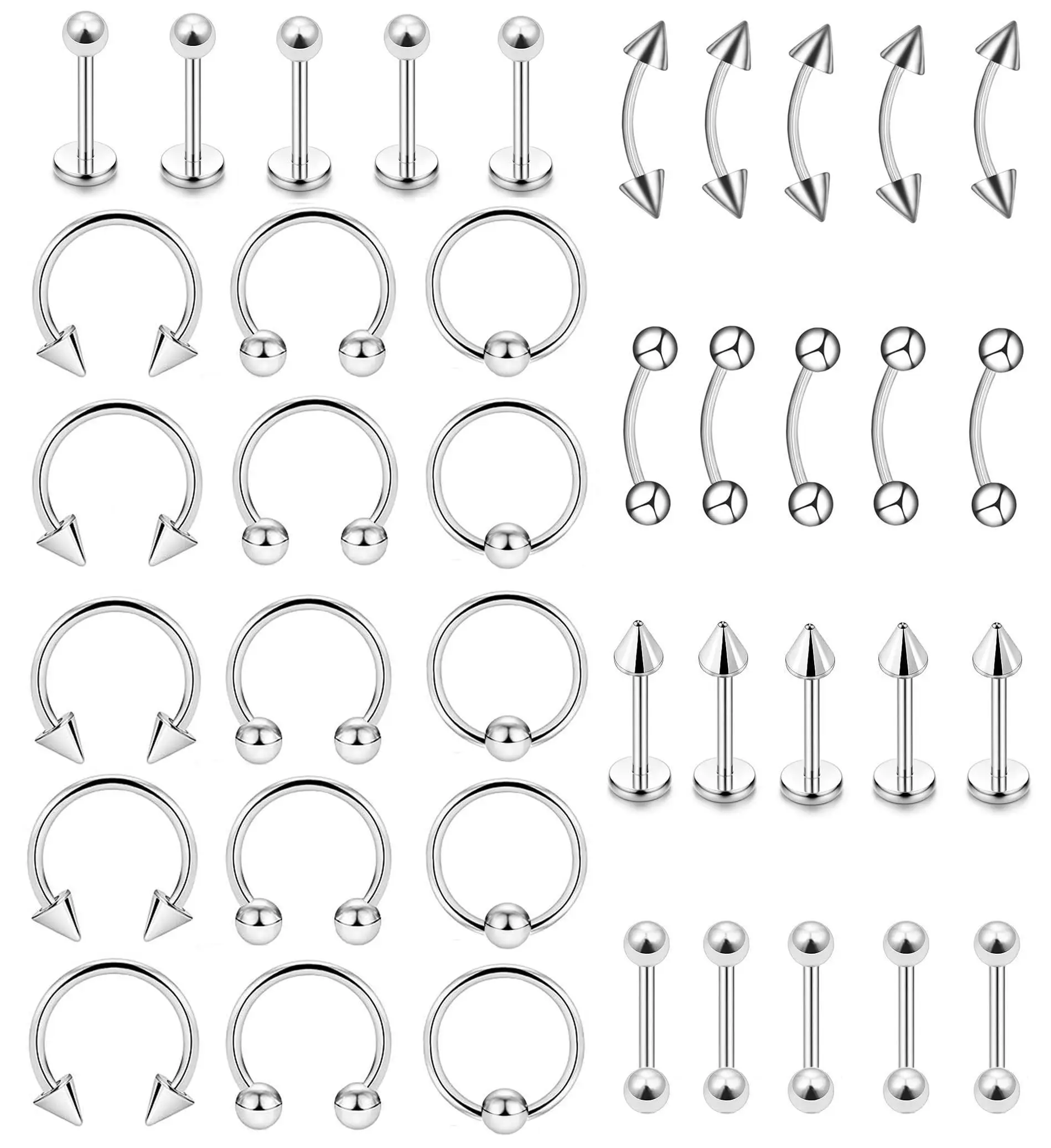 40pcs-16g-aneis-de-labios-joias-de-aco-cirurgico-labret-monroe-barbell-daith-tragus-helix-piercing-septo-nariz-sobrancelha-joias-do-corpo