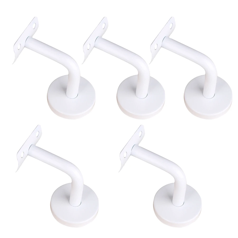 

5 Pcs Handrail Brackets Stair Rail Supports Bannister Wall Mounts Stainless Steel Bathroom Corridor Accessories Construction