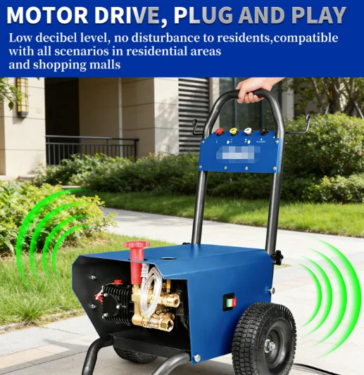 New 250Bar 380V 7.5KW Electric High Pressure Washer with 1 Year Warranty for Car Wash & Heavy-Duty Commercial Cleaning