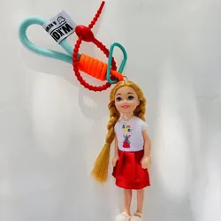 New Cute Doll Pendant Hanging Backpack Ornament DIY Change Clothes Bag Charm Car Key Ring Bag Decoration for Barbie Doll