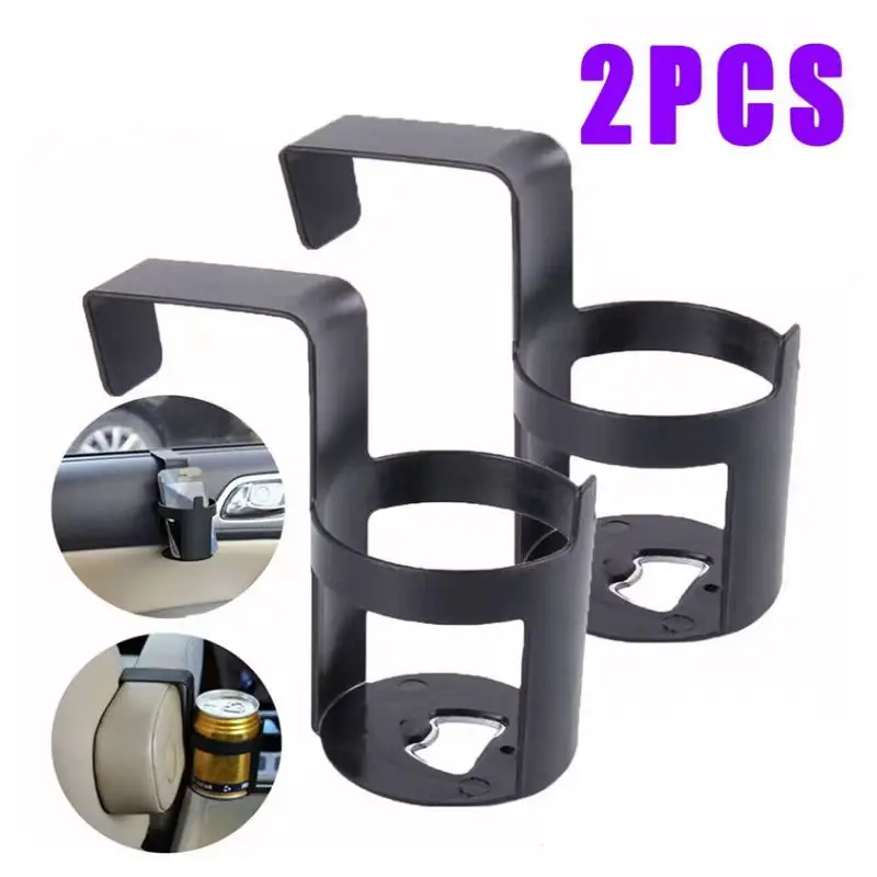 Car Drink Cup Holder Container Hook Window Door Mount Universal Durable Water Bottle Cup Stand for Auto Truck Interior Organizer