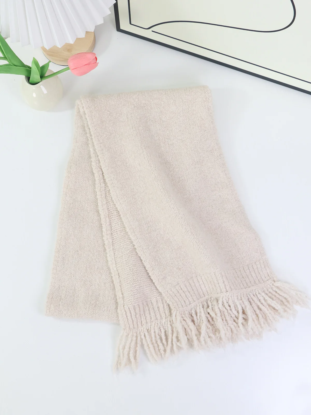 겨울 울 솔리드 컬러 스카프 남성 여성 다용도 양면 울 숄 가을 겨울 부판다 인비에르노 무헤르 칼렌티타 4w991