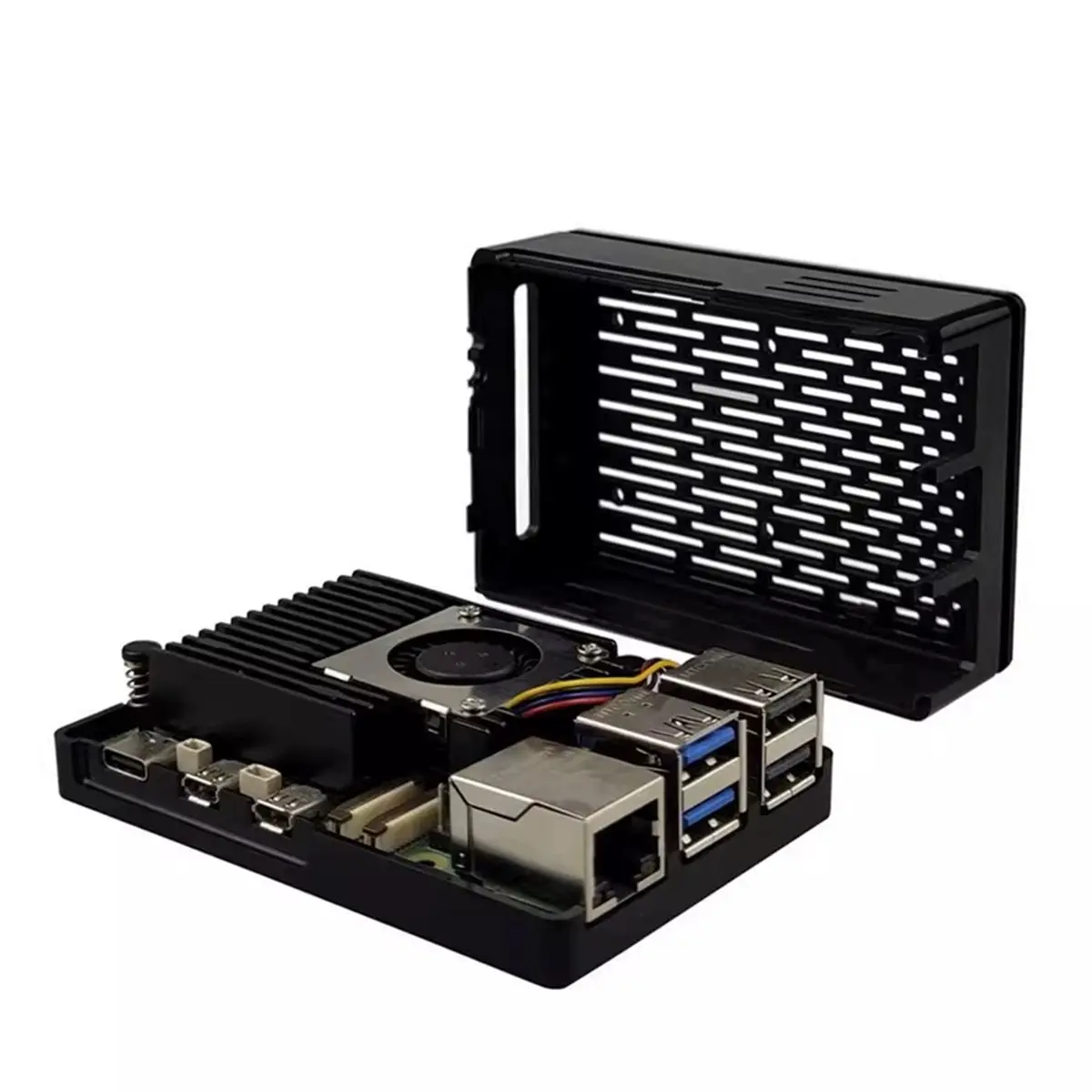 NEW FACTORY~For 5 Case Cooling Shell with Radiator Fan Install 3.5-Inch Screen Thermal Enclosure for 5