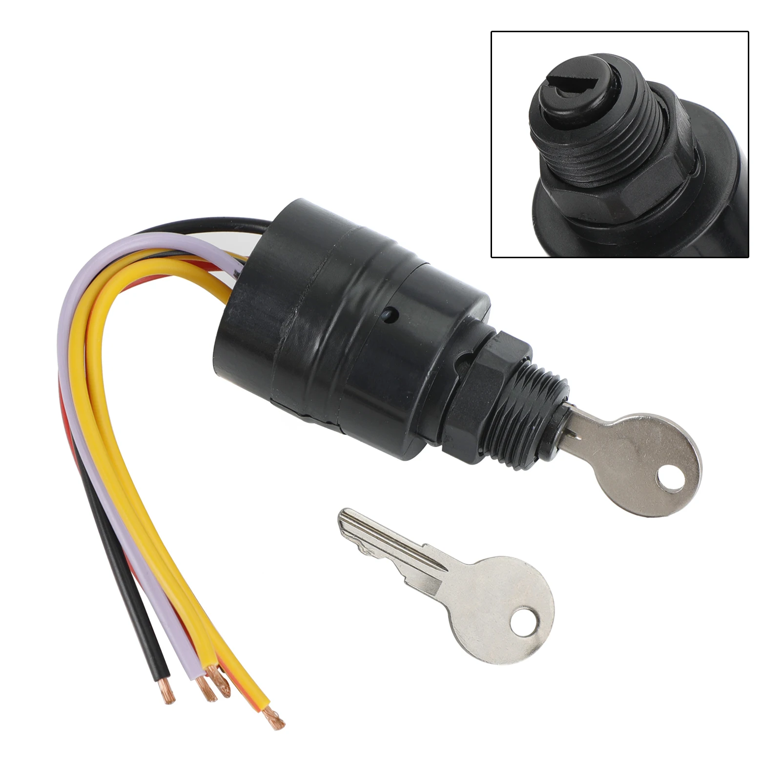 Topteng Boat Ignition Key Switch fit for Mercury Marine 87-17009A2 Sierra MP41070-2 Motorcycle Accessories