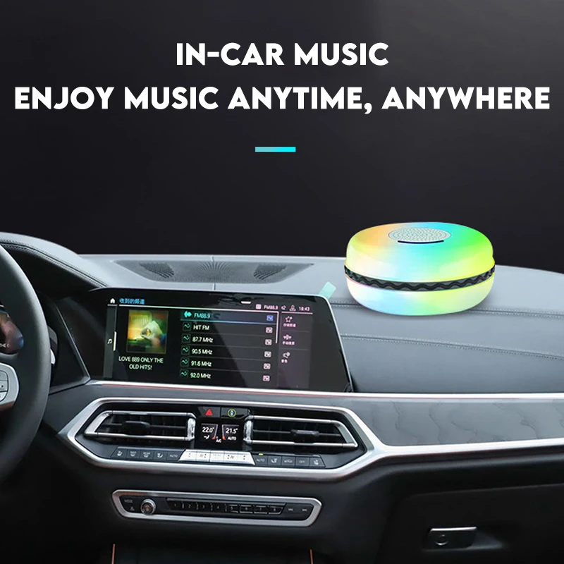 مقاوم للماء دش المتكلم بلوتوث الحمام FM راديو RGB 5 واط TWS صندوق مكبرات الصوت بلوتوث مع ميكروفون Folat على الماء/بركة/حمام