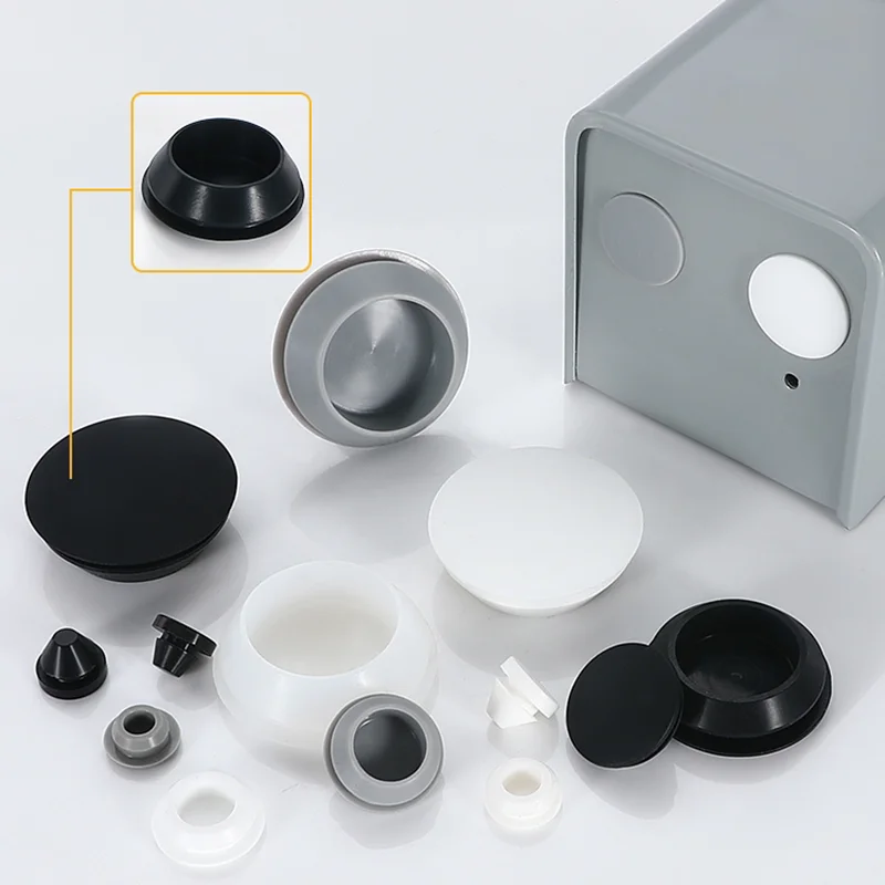 Tampa de vedação de borracha à prova de poeira, resistente ao calor, silicone, plugue redondo, porca, plugues de borracha para cobrir furos, protetor de vedação, tampa final