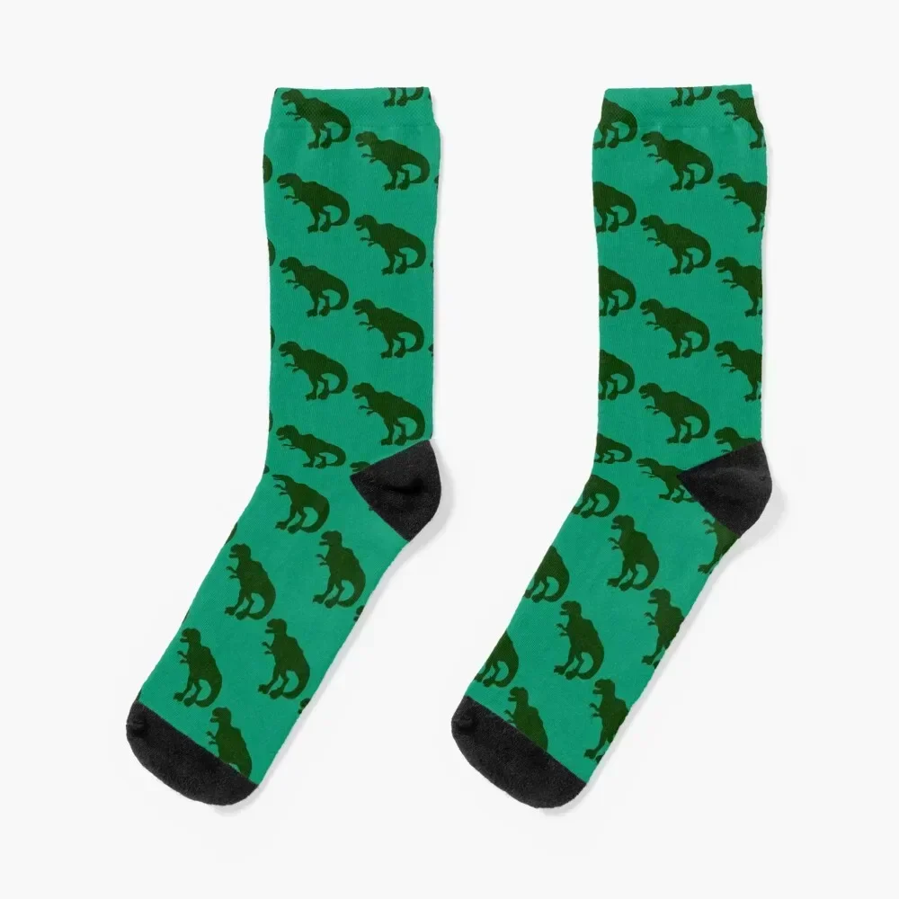 

green t-rex goes rawr Socks FASHION summer valentine gift ideas winter gifts Socks Men's Women's