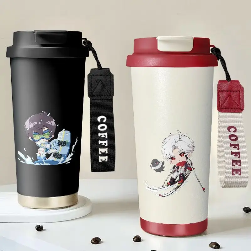 

Игра 2025 года, аниме Love and Deepspace Cos Sylus Zayne, унисекс, 530 мл, Q-версия, двойная питьевая милая интересная изолированная чашка Prezzie