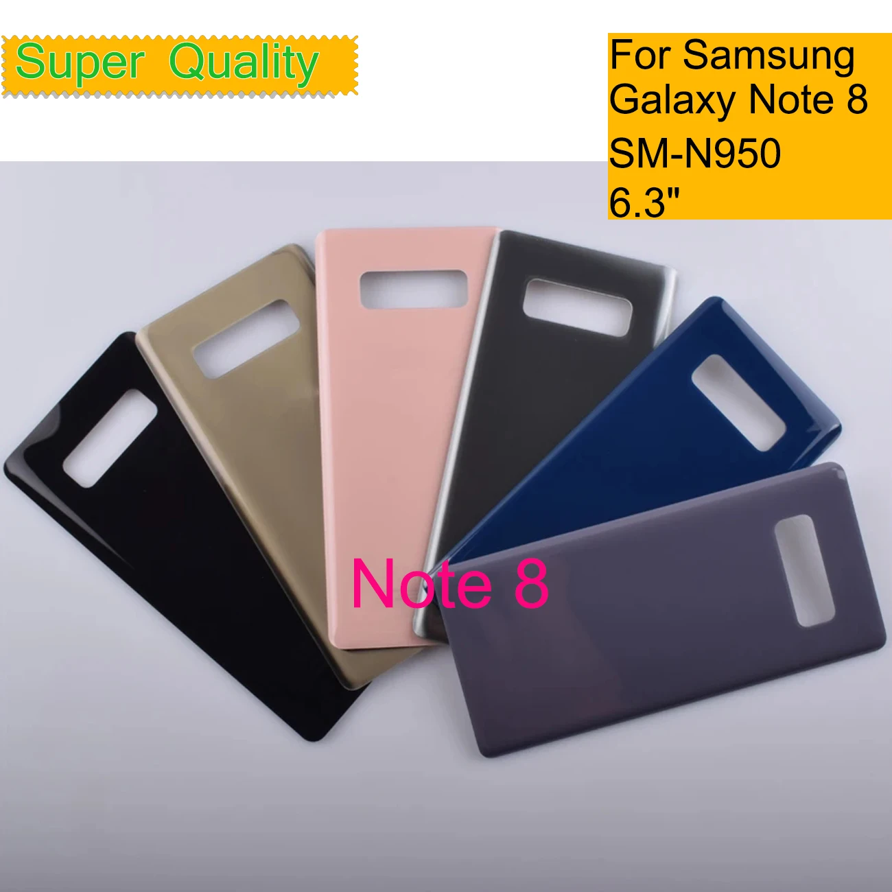 Replacement For Samsung Galaxy Note 8 N950 N950F Battery Cover Housing Door Back Cover Rear Case Chassis Shell