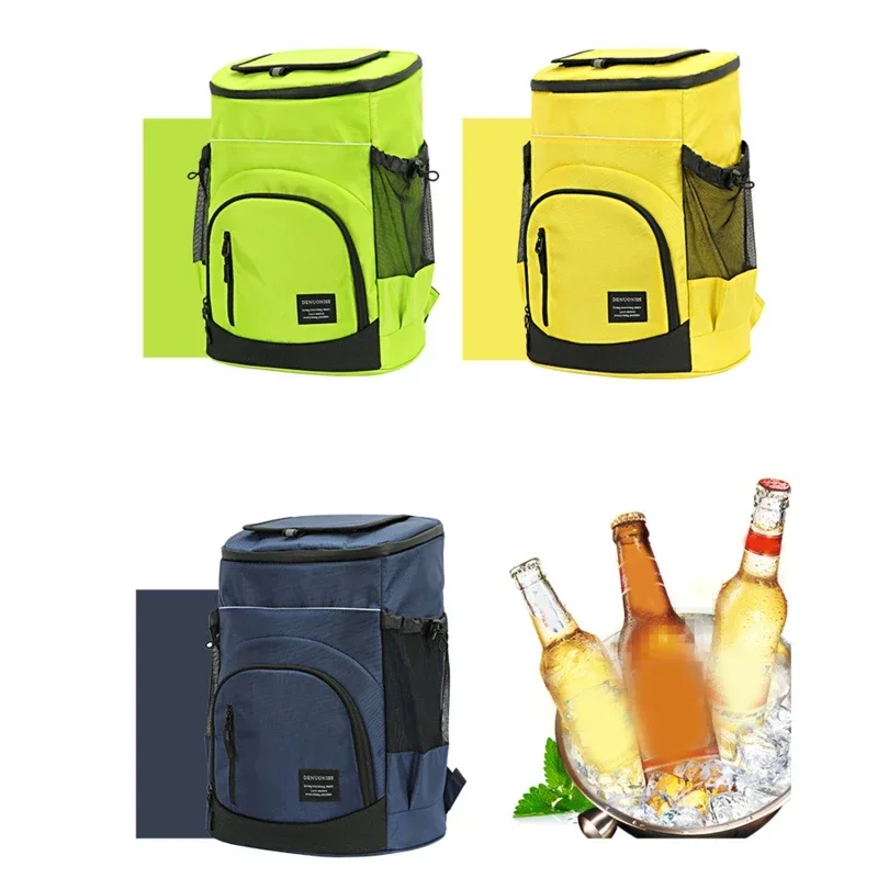 30L Refrigerator Bag Soft Large Insulated Cooler Backpack Thermal Isothermal Fridge Travel Beach Ice Beer Backpack