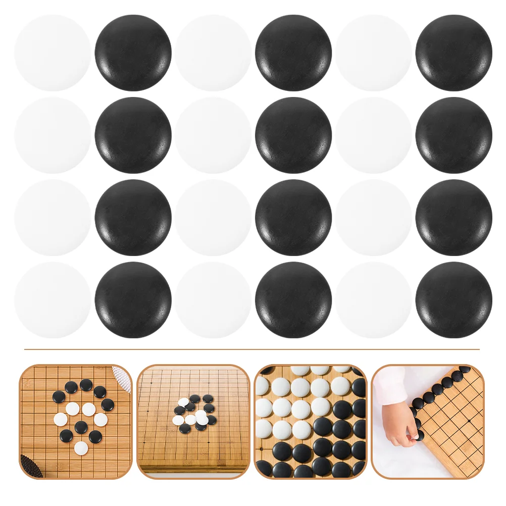 

100 Pcs Go Pieces Small Craft Chess Stones Game Mini Games Home Use Accessories Board
