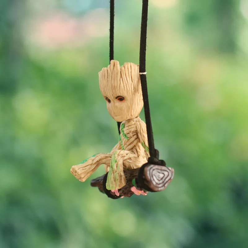 Guardians of The Galaxy Groot Car Pendant Treeman Interior Rearview Mirror Ornament Action Figures Car Interior Accessories Toys