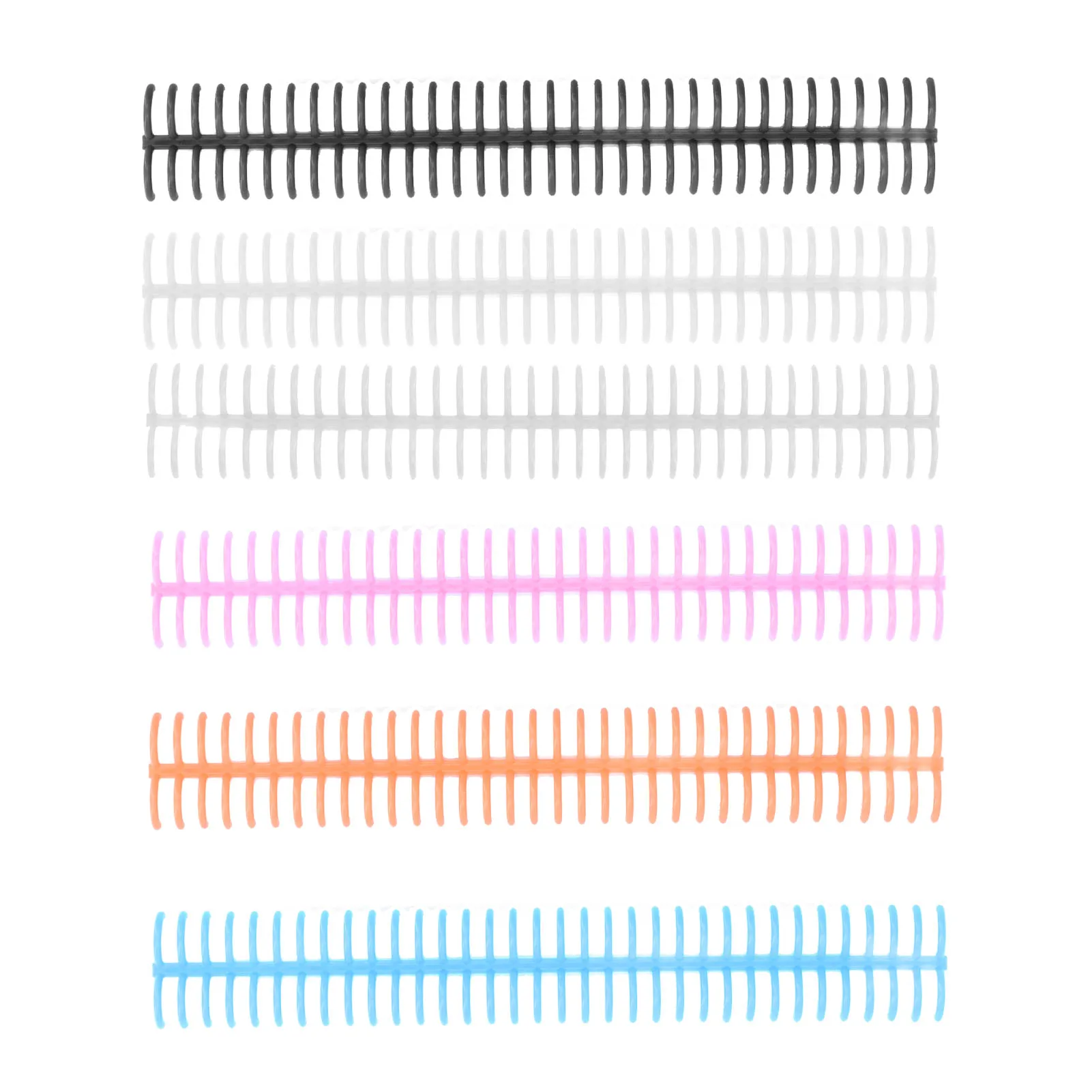 

10 шт. катушки для переплета, 34 отверстия, полипропиленовые износостойкие переплетные шпильки для канцелярских принадлежностей, 34 отверстия, переплетные шпильки
