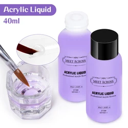 40ml Acrylic Liquid Monomer Nails Art Carving Extension For Acrylic Powder Acrylic Crystal Liquid Manicure Tool