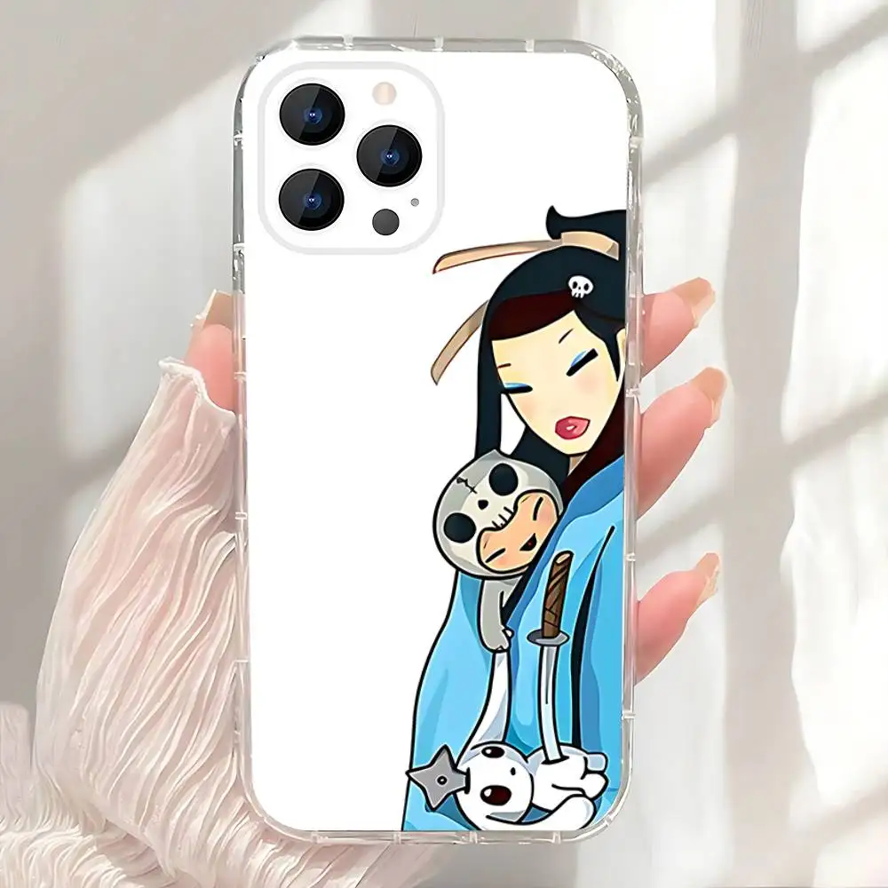 حافظة هاتف للفتيات اليابانية من T-Tokidokis لهواتف iPhone 17,16,15,14,13,12,11 Pro,Max,Plus,X,XS,XR,SE4,E غطاء ناعم شفاف صغير