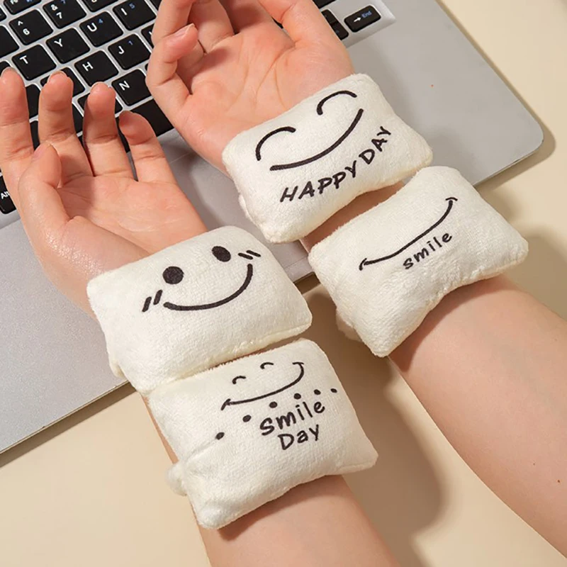 Cute Expression Wrist Rest Mini Pillow Support Comfortable Reduce Fatigue Anti-wear Wrist Protector Mouse Pad Office Supplies