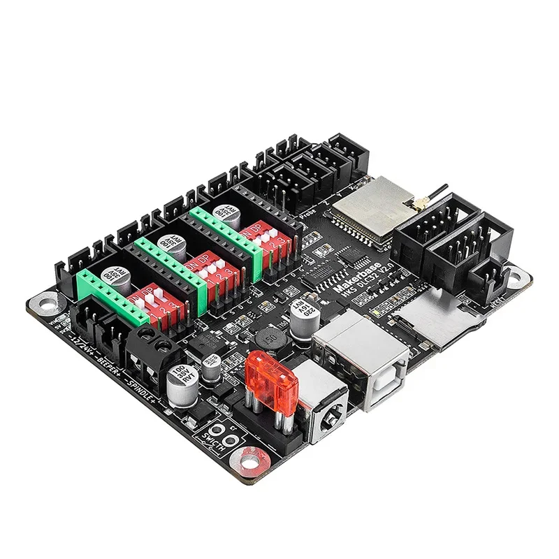 Imagem -03 - Placa de Controle Offline para Máquina de Gravura Cnc Shield Controller 32 Bit Esp32 Wifi Mks Dlc32 V2.1 Ts24 Touchscreen