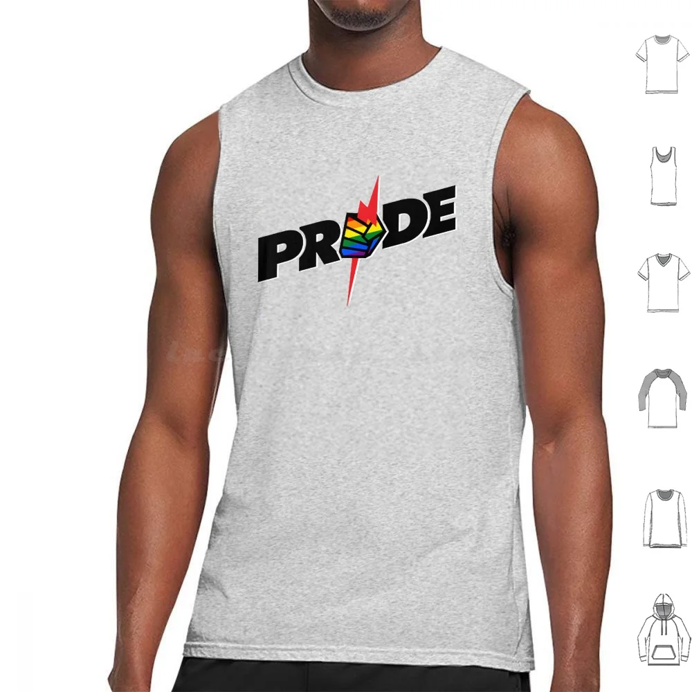 

Pride Never Die Rainbow Tank Tops Vest Sleeveless Pride Combat Sports June Trans Gender