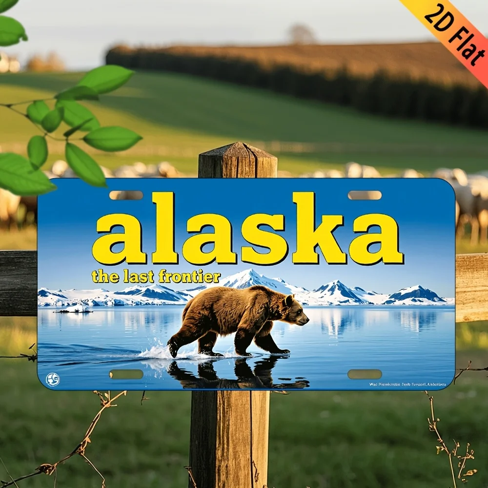 2D Flat, 1pc Vintage Alaska 