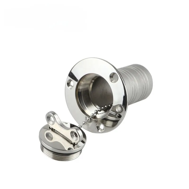 38/50mm1-1/2 Inch Marine Hardware Stainless Steel Boat Deck Oil Fill Cap Water Hatch Filler Port Gas Fuel Tank Ports Accessories