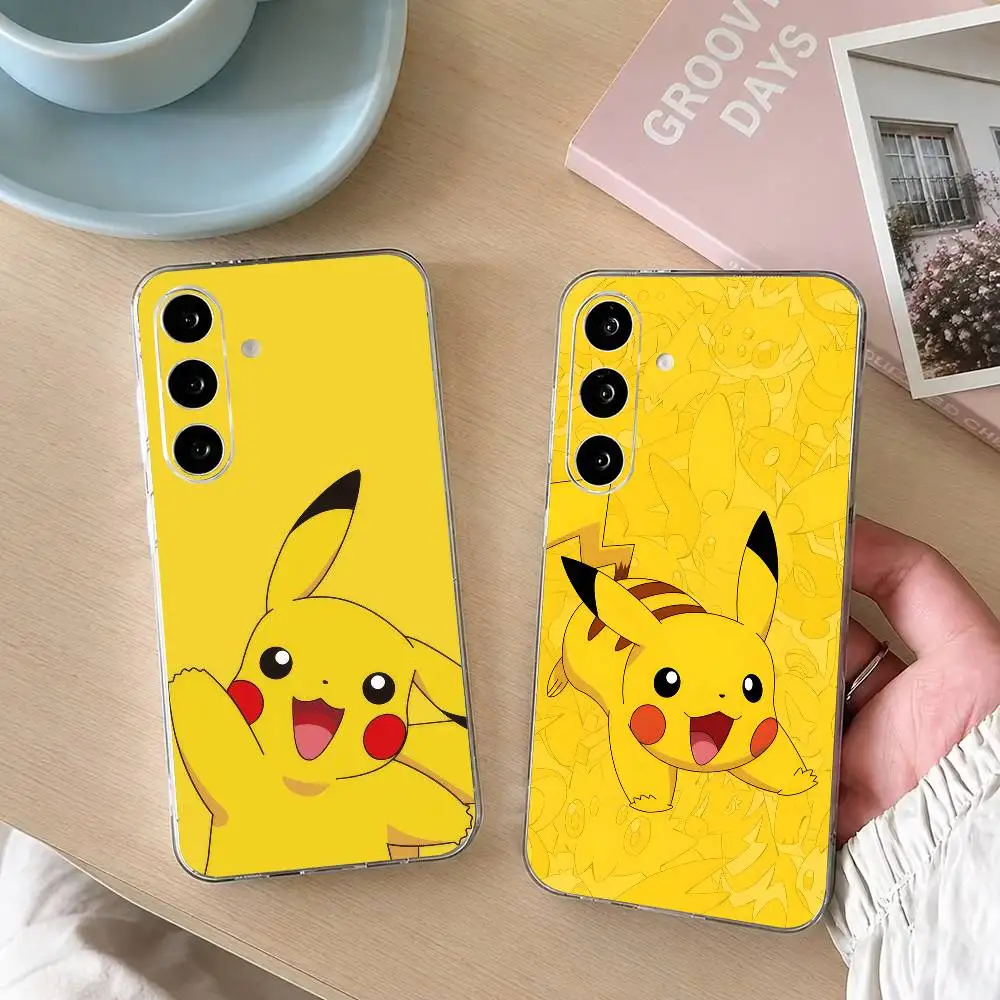 Funda de teléfono Pokemons Cute Pikachus-es de silicona transparente suave para SamsungA10,12,20,21S,30,31,40,50,51,52,70,71