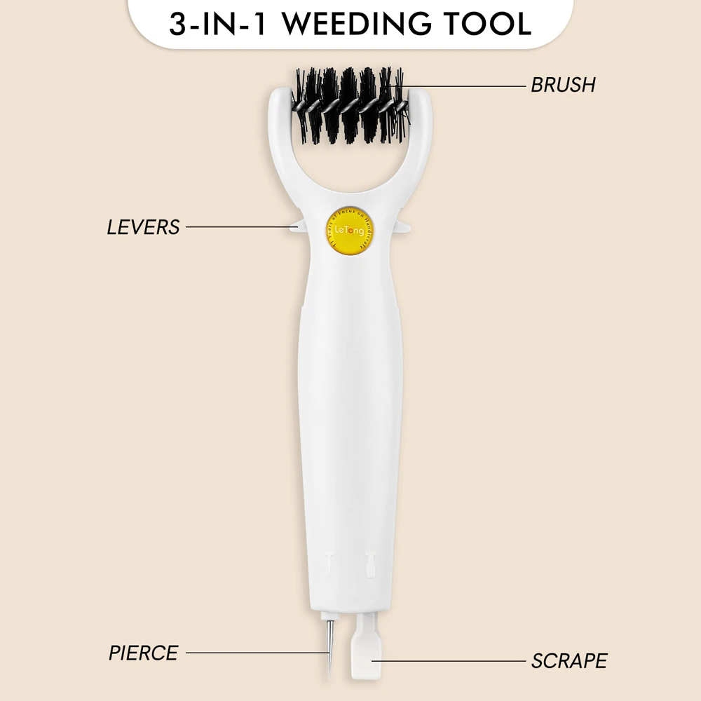 Die Brush Piercer Scraper 3 In 1 Weeding Tool Die Pick W/foam Pad for Craft Scrapbooking Easily Rolls Away Excess Paper From Die