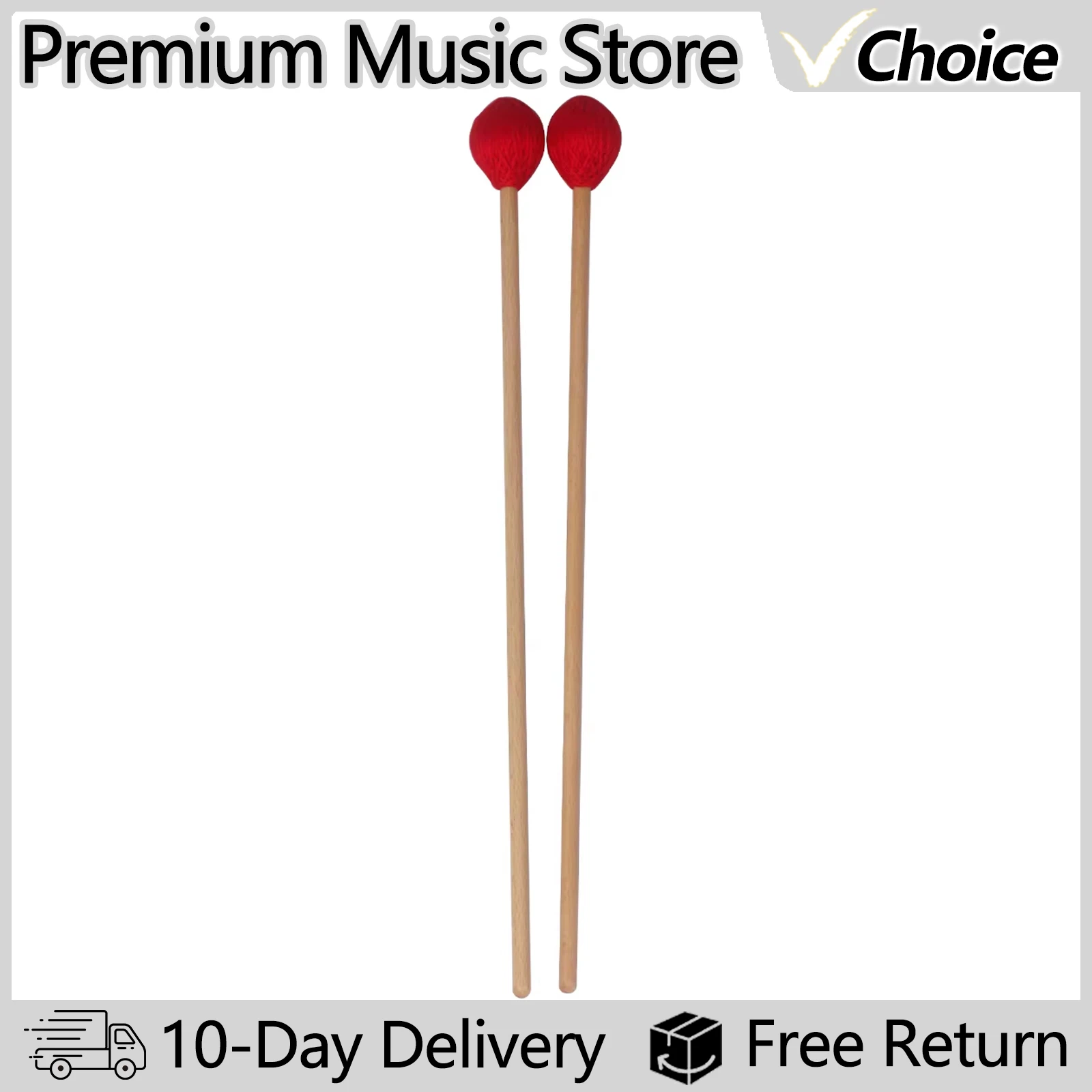 Professional Marimba Mallets Percussion Accessories Glockenspiel Xylophone Drumsticks With Beech Handle  Musical Instrument Part