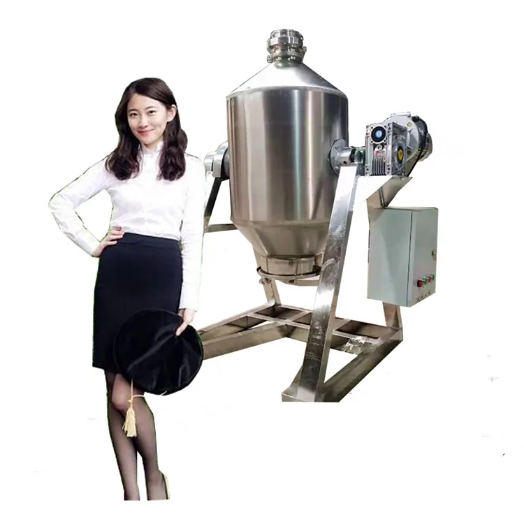 50KG Silent reducer drum mixer Stainless Steel Spice Mixing Machine price