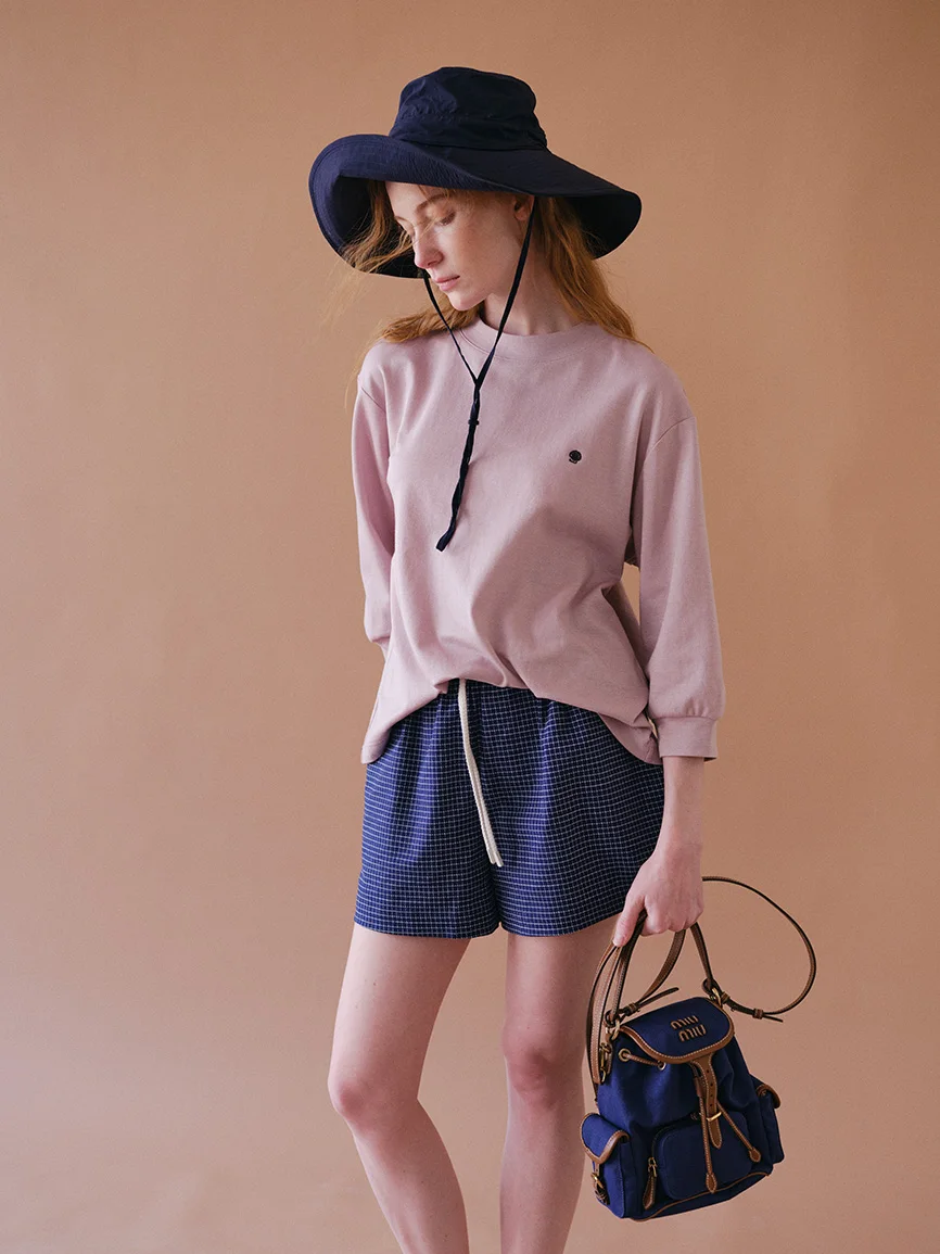 

Loose Fit Early Spring New Style Three-acetate Mid-sleeve Embroidery Sweatshirt Women's Casual Wear Polyester Blend