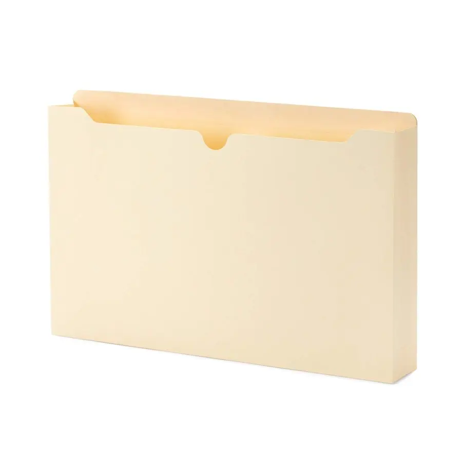 

2 Inch Manila File Jackets, Reinforced Straight Cut Tab, Heavy Duty 2 Inch Expansion Pocket, Legal Size, 50 Pack
