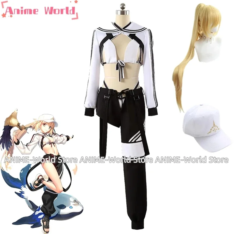 《Custom Size》Game Fate Grand Order Artoria Swimwear Caster Berserker Uniform Outfits Anime Games Cosplay Costume Hat Wig Shoes