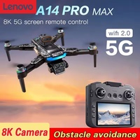 Lenovo A14 Pro Max Gps Drone Brushless Screen Control Obstacle Avoidance Optical Flow Intelligent Remote Control Aircraft 10000m